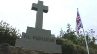 Memorial at Drybrook Church in the Forest of Dean