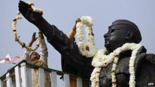 Statue of Subhash Chandra Bose in Calcutta