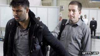 David Miranda with partner Glenn Greenwald
