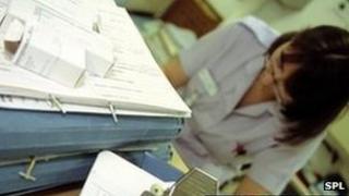 nurse in a ward