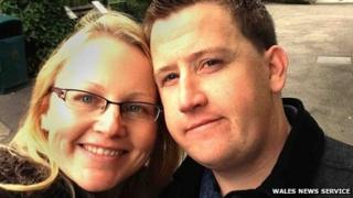 Vincent Condron and bride-to-be Rebecca Young