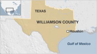 A map of Williamson County, Texas