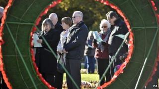 Royal Wootton Bassett Field of Remembrance at Lydiard Park, Wiltshire