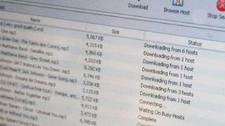 Screen showing downloading process