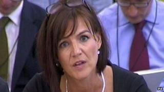 Lucy Adams speaks to the Public Accounts Committee in September