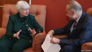 Janet Yellen and Charles Schumer