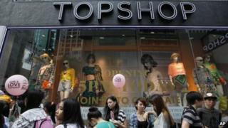 The first Topshop store in Hong Kong