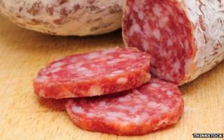 Salami - stock photo