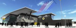 Boston United's proposed new stadium