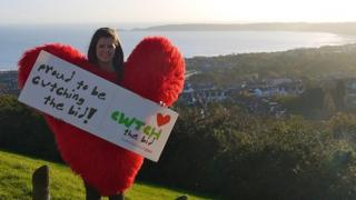 The Cwtch heart in Swansea Bay