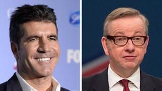 Simon Cowell and Michael Gove