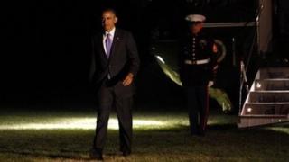President Obama returns to the White House after a trip on Thursday to Ohio.