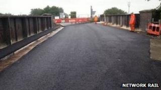 The new bridge surface