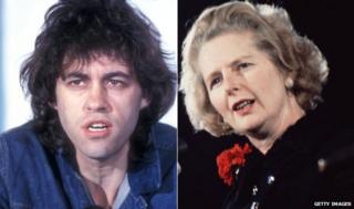 Bob Geldof and Margaret Thatcher
