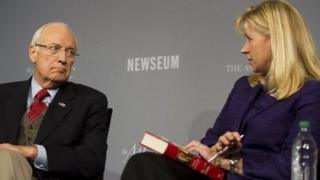 Dick Cheney and his daughter Liz at a 2011 speaking engagement.