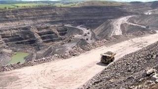 Open cast mining