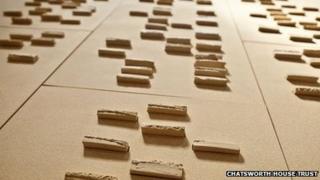 Chatsworth House DNA tile. Pic: Chatsworth House Trust