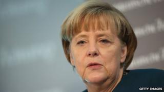 German Chancellor Angela Merkel speaks at the Sueddeutsche Zeitung leadership conference on November 21, 2013 in Berlin, Germany