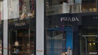 Prada store on Old Bond Street