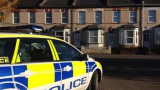 Murder scene in Alphington Road, Exeter