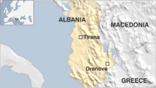 Drenove map