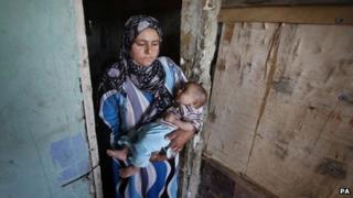 Syrian refugees at the Dahb El Sim refugee camp in Saida, Lebanon