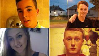 David Armstrong (Top left), Josh James-Stewart (top right), Jenna Barbour (bottom left) and Robbie Gemmell (bottom right)