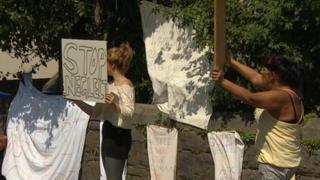 Care home sit-in