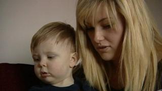 Monique Carson and son