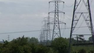 Electricity pylons