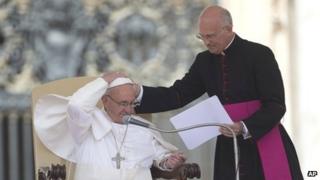 Pope Francis and Monsignor Xuereb