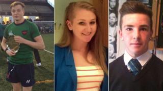 Josh James-Stewart (left), Jenna Barbour (middle) and David Armstrong (right)