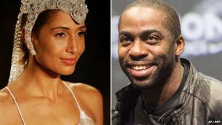 A composite image showing Camila Pitanga (l) and Lazaro Ramos (r)