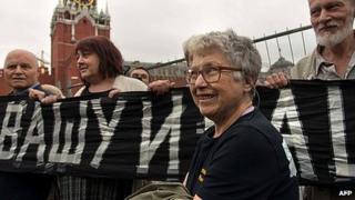 Natalia Gorbanevskaya in Red Square, 25 August 2013