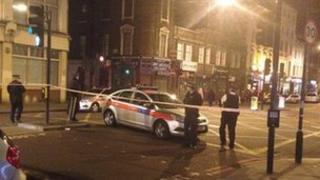 Police officers in Borough High Street