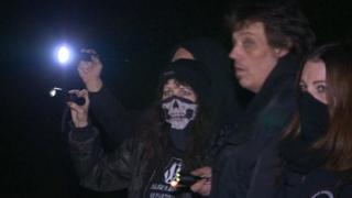 Campaigners on patrol on Friday night