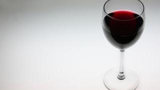 A glass of wine