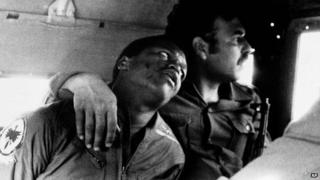 Robert Goodman with a Syrian soldier