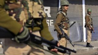 File photo of Indian security forces in Srinagar, Kashmir