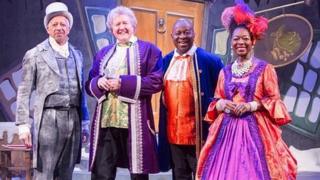 Derek Griffiths, Iain Lauchlan with Fingerbob, Dave Benson-Phillips and Baroness Floella Benjamin