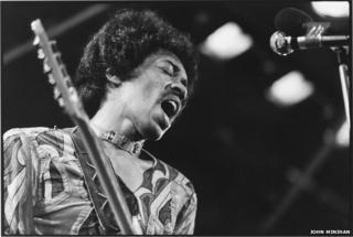 Jimi Hendrix at the Isle of Wight Festival, 1971