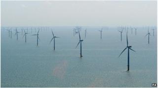 Centrica Energy Lincs offshore wind farm off the Lincolnshire coast