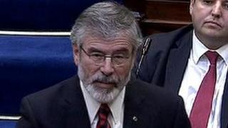 Gerry Adams in the Dail