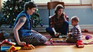 Lena Dunham, Anna Kendrick and Jude Swanberg in Happy Christmas