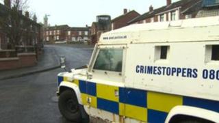 Police sealed off a number of streets in the area following the gun attack