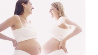 Two pregnant women