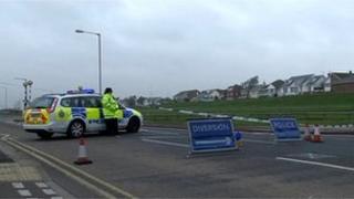 Scene of Thorpe Bay car fire