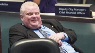 Mayor Rob Ford at a Toronto City Council meeting on November 15, 2013.