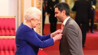 The Queen appoints Wasim Khan an MBE