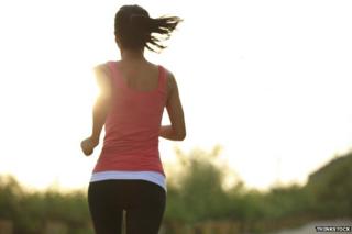 Runner in the sunrise